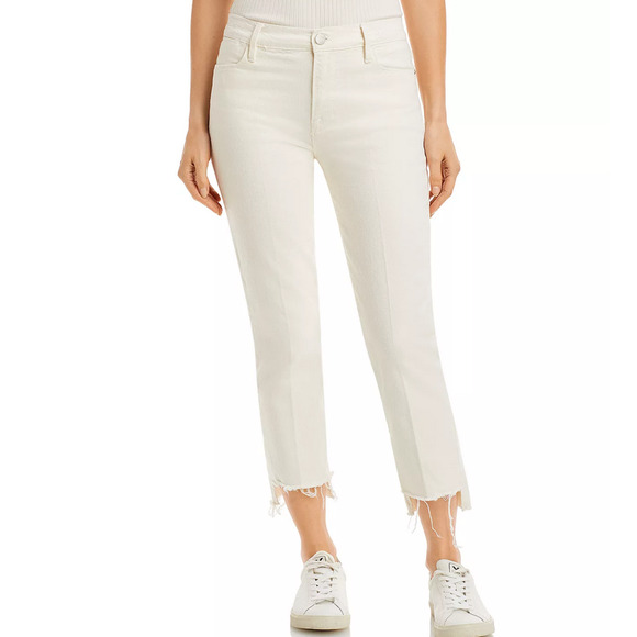 Frame Le High Rise Straight Fit Jeans Natural Size 26 2490